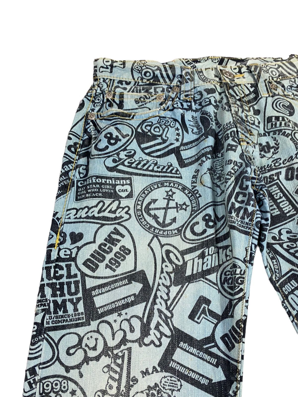 Japanese Brand Japanese brand X co lu co&lu overprint jeans Size US 34 / EU 50 - 9 Thumbnail
