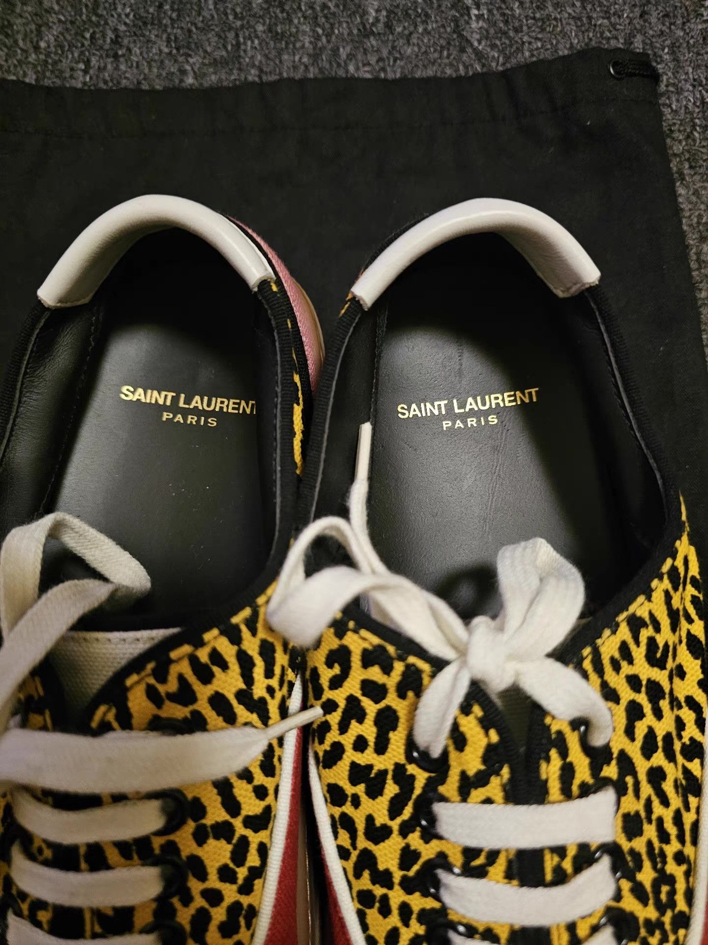 Saint Laurent Paris Saint Laurent Leopard Print Sneakers, Size US 7 / EU 40 - 7 Thumbnail