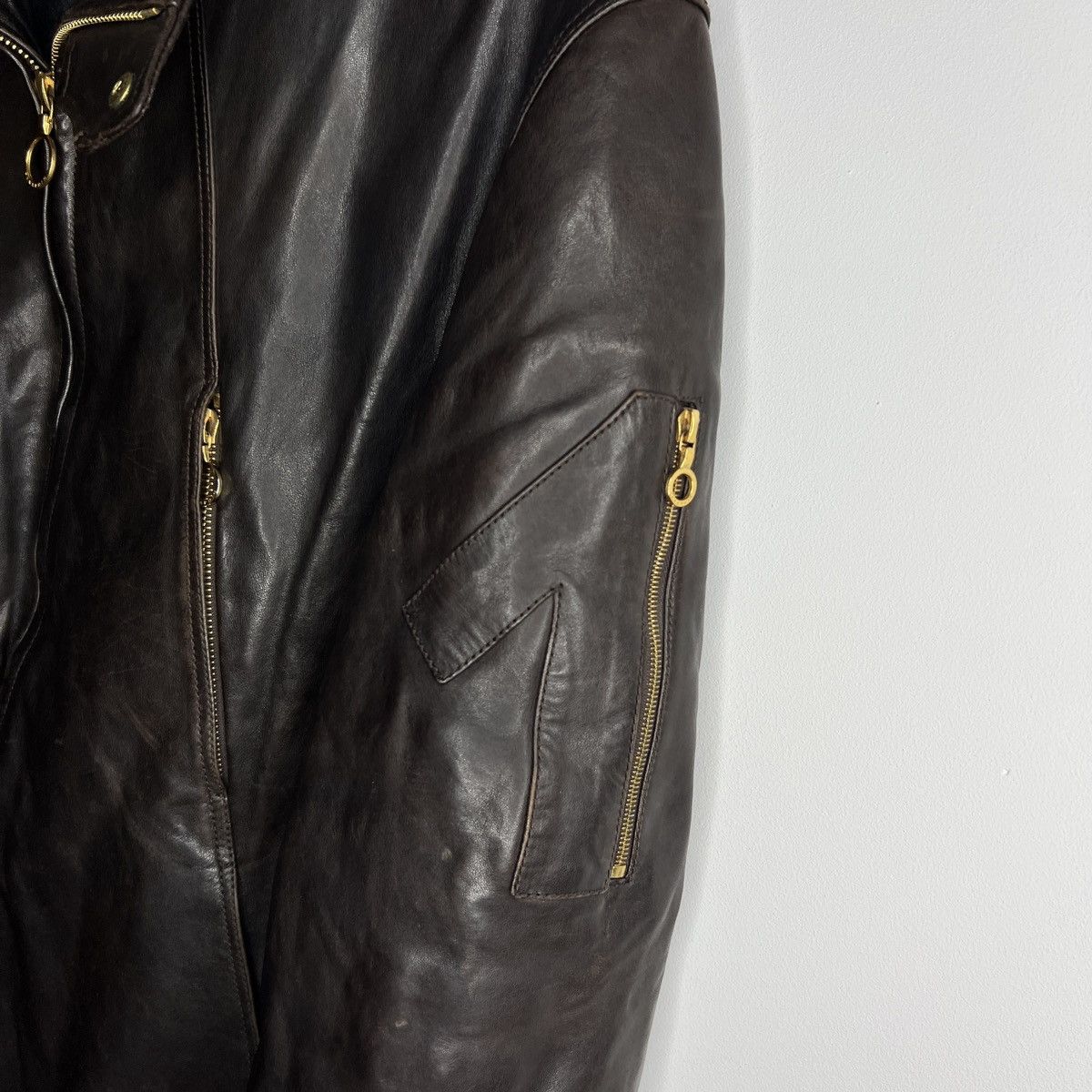 SERAPHIN Seraphin Manufacture Lamb Leather Cupro Jacket Brown Size US M / EU 48-50 / 2 - 5 Thumbnail