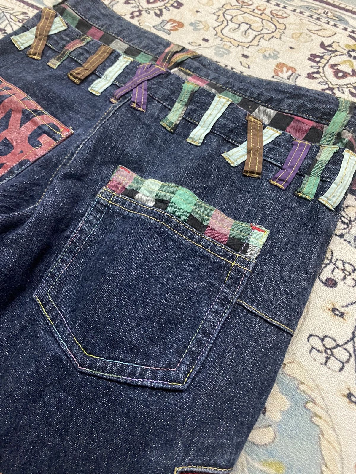 Vintage 🔥 Double Waist Jeans X Cornflake Size US 32 / EU 48 - 7 Thumbnail