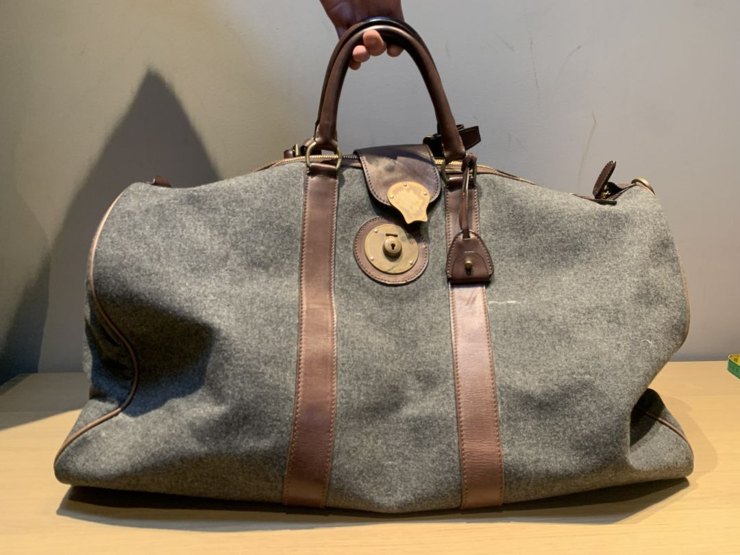 Ralph Lauren Vintage Polo Ralph Lauren Duffle Bag - Wool & Leather Size ONE SIZE - 1 Thumbnail