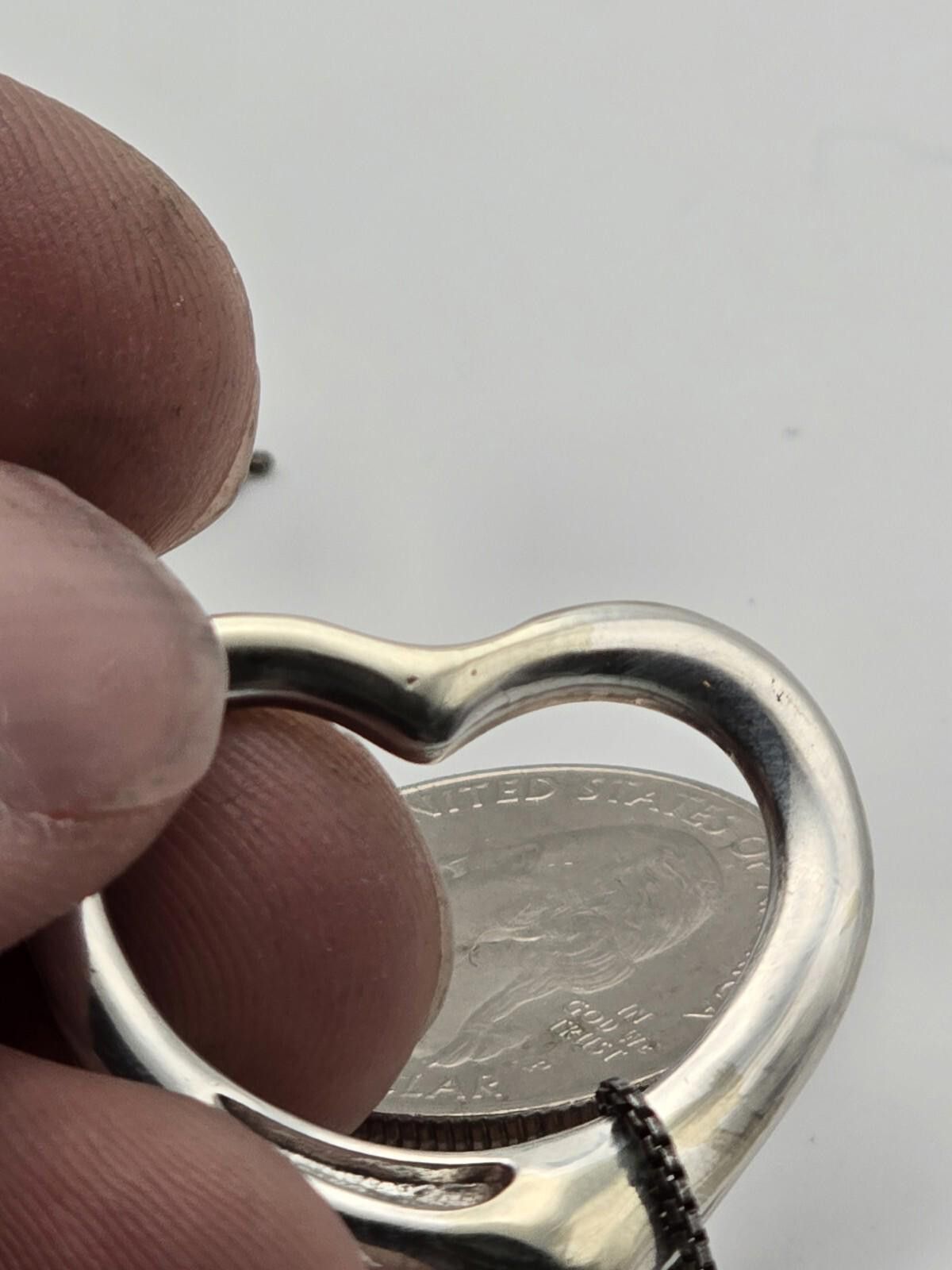 Tiffany & Co. Tiffany & Co. Elsa Peretti Open Heart Pendant Necklace Size ONE SIZE - 6 Thumbnail