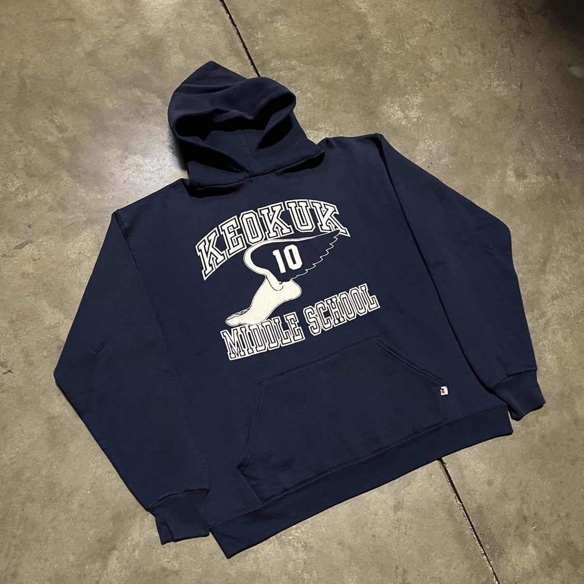 Russell Athletic Vintage 80s Russell Athletic Hoodie Sweatshirt Track USA Size US L / EU 52-54 / 3 - 4 Thumbnail