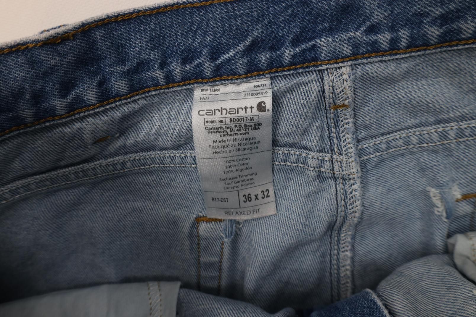 Carhartt Vintage Y2K Carhartt Relaxed Fit Tapered Leg Jeans Blue Size US 36 / EU 52 - 10 Thumbnail