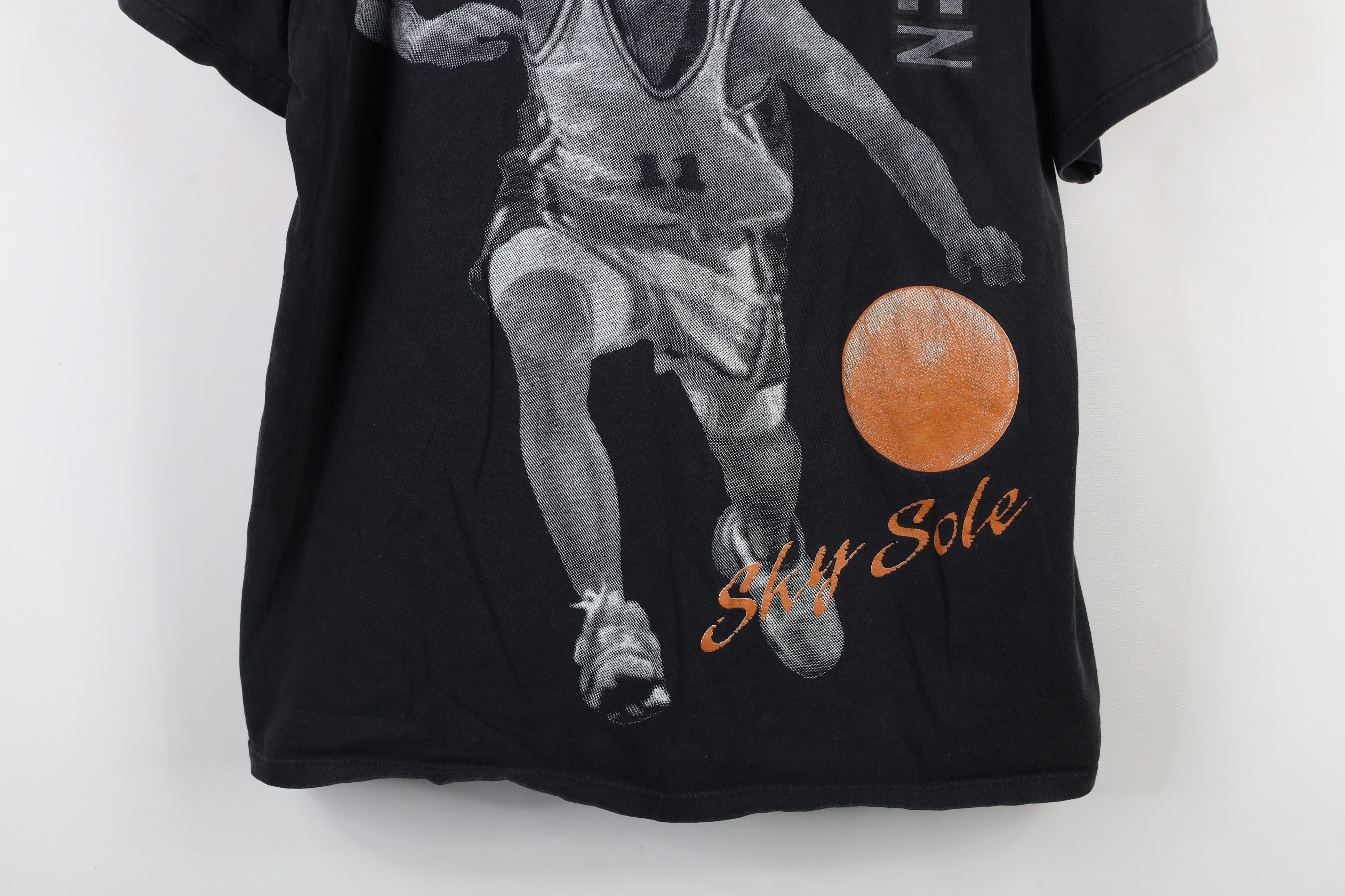 Vintage Vintage 90s Streetwear Sole Basketball T-Shirt Black Cotton Size US L / EU 52-54 / 3 - 3 Thumbnail
