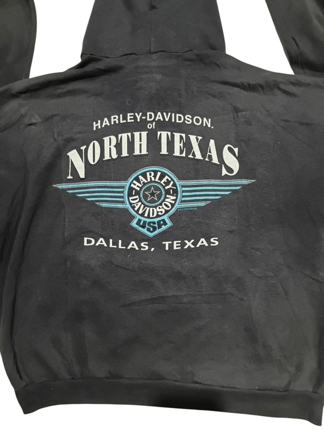 Harley Davidson Vintage Harley Davidson Pullover Hoodie Tag Hanes Size US XL / EU 56 / 4 - 1 Thumbnail