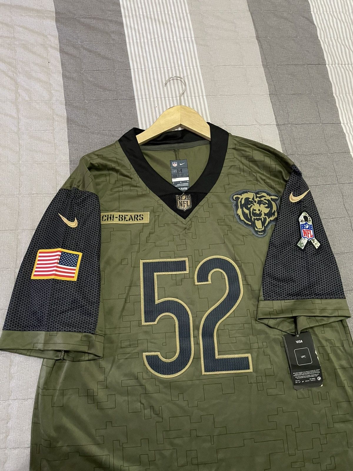 NFL Men’s Nike Khalil Mack Olive Chicago Bears Salute Size US XL / EU 56 / 4 - 3 Thumbnail