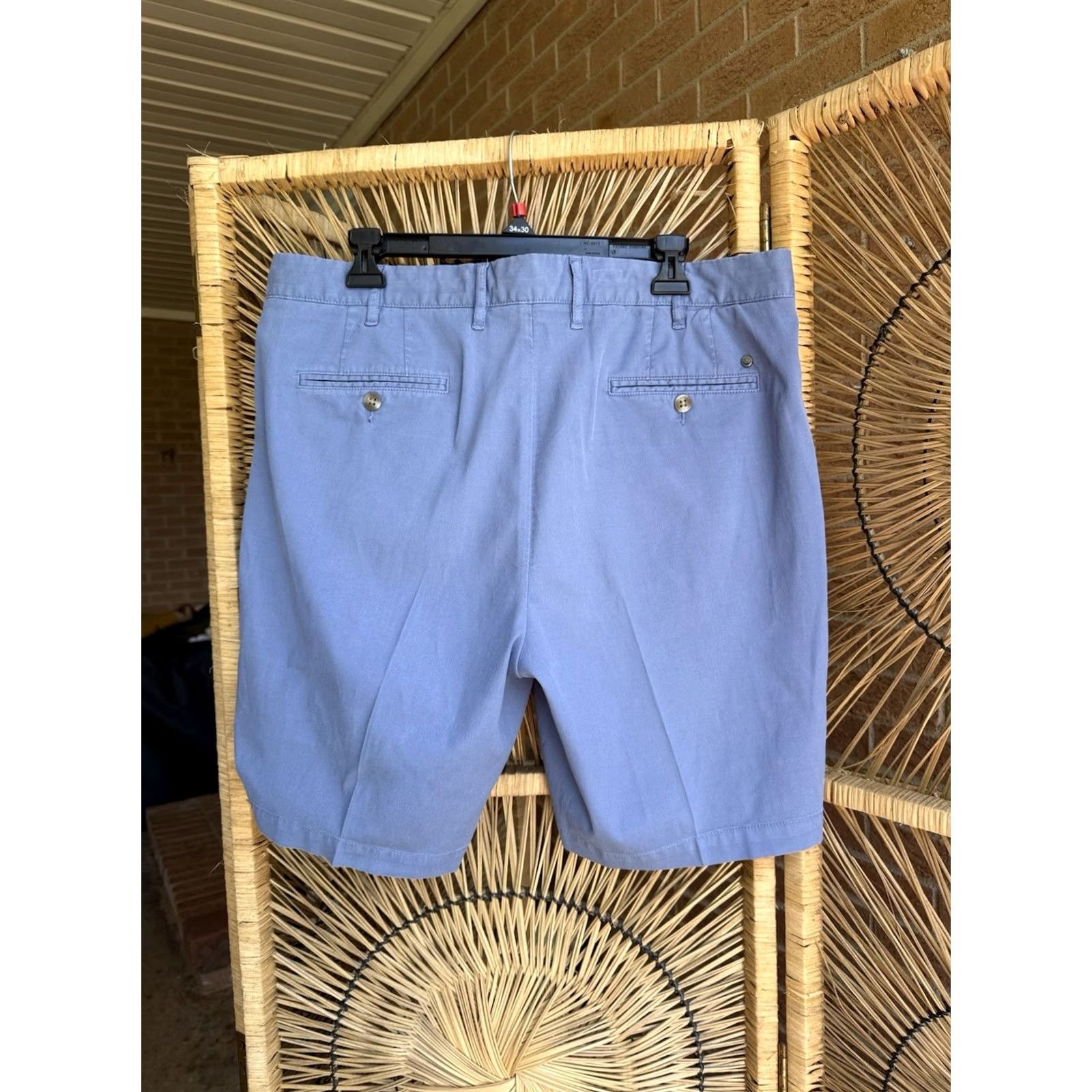 Peter Millar Peter Millar Crown Golf Shorts Blue Chino Stretch 38 Men Regular Tailored Flat Front Water Resistant Logo Easy Care Size US 38 / EU 54 - 5 Thumbnail