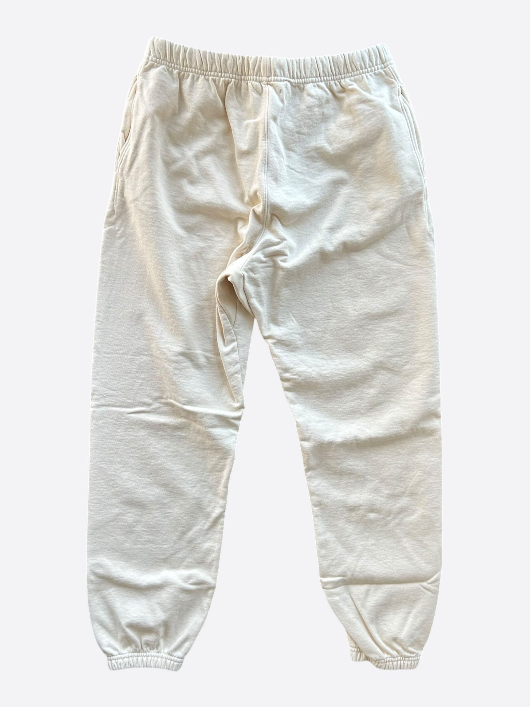 Gallery Dept. Gallery Dept Cream & Black Gym Logo Sweatpants Size US 32 / EU 48 - 2 Thumbnail