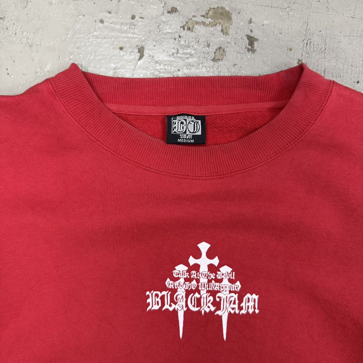 If Six Was Nine Y2K black jam tatto tribal angel devil sweatshirt Size US L / EU 52-54 / 3 - 4 Thumbnail