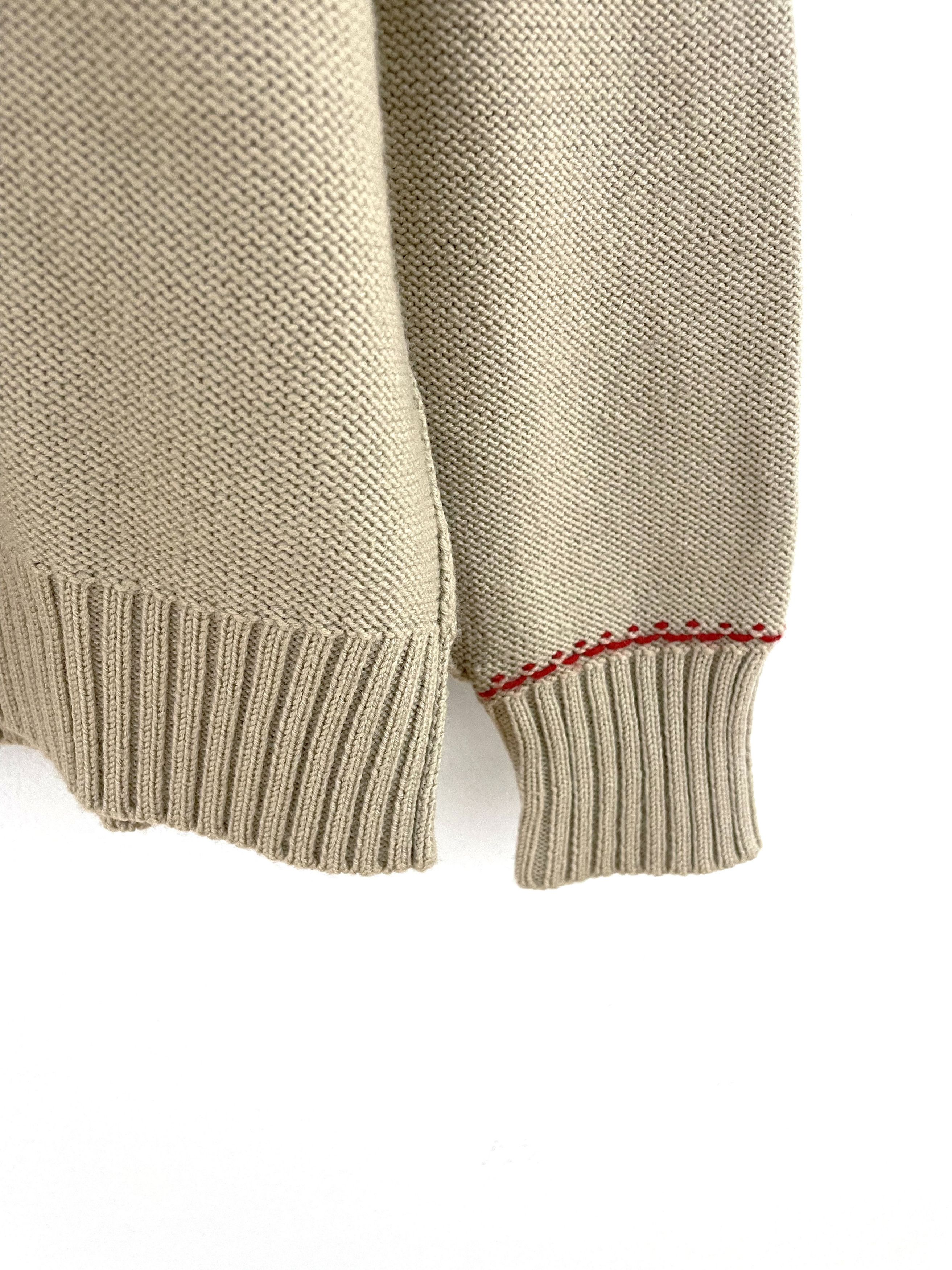 Yohji Yamamoto Against All Risks Contrast Stitch Sweater Size US XL / EU 56 / 4 - 6 Thumbnail