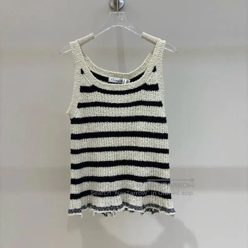 Dior Dior Striped Cotton Women's Pullover Top . Size M / US 6-8 / IT 42-44 - 1 Thumbnail