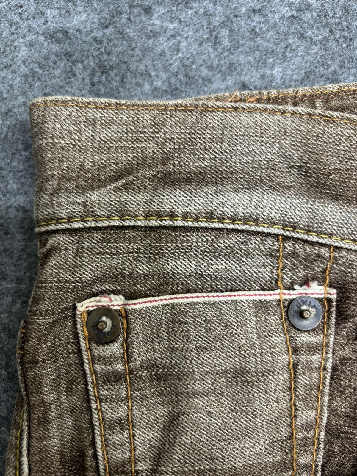 Edwin 💥Baggy💥Vintage Edwin Selvedge Sick Fades Denim F525 Size US 34 / EU 50 - 5 Thumbnail