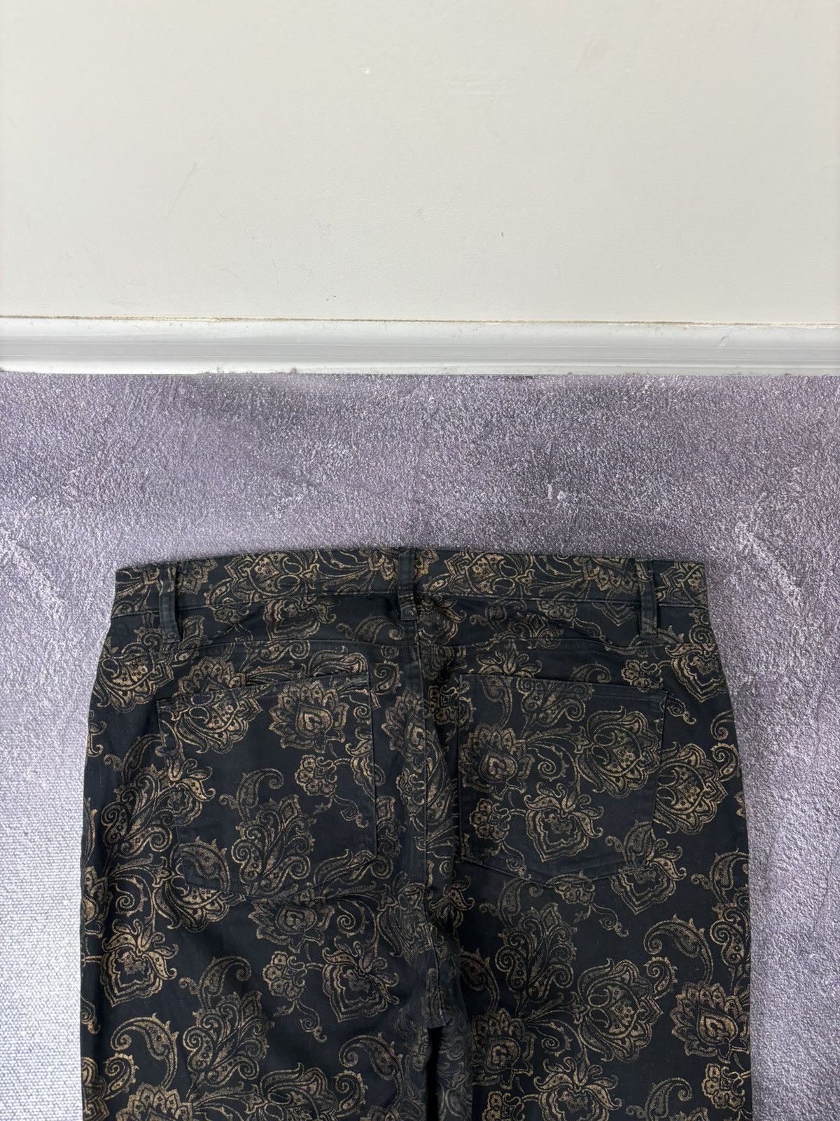 Lauren Ralph Lauren Lauren Ralph Lauren Women’s Gold Floral Black Pants Jeans Size 36" / US 14 / IT 50 - 17 Thumbnail