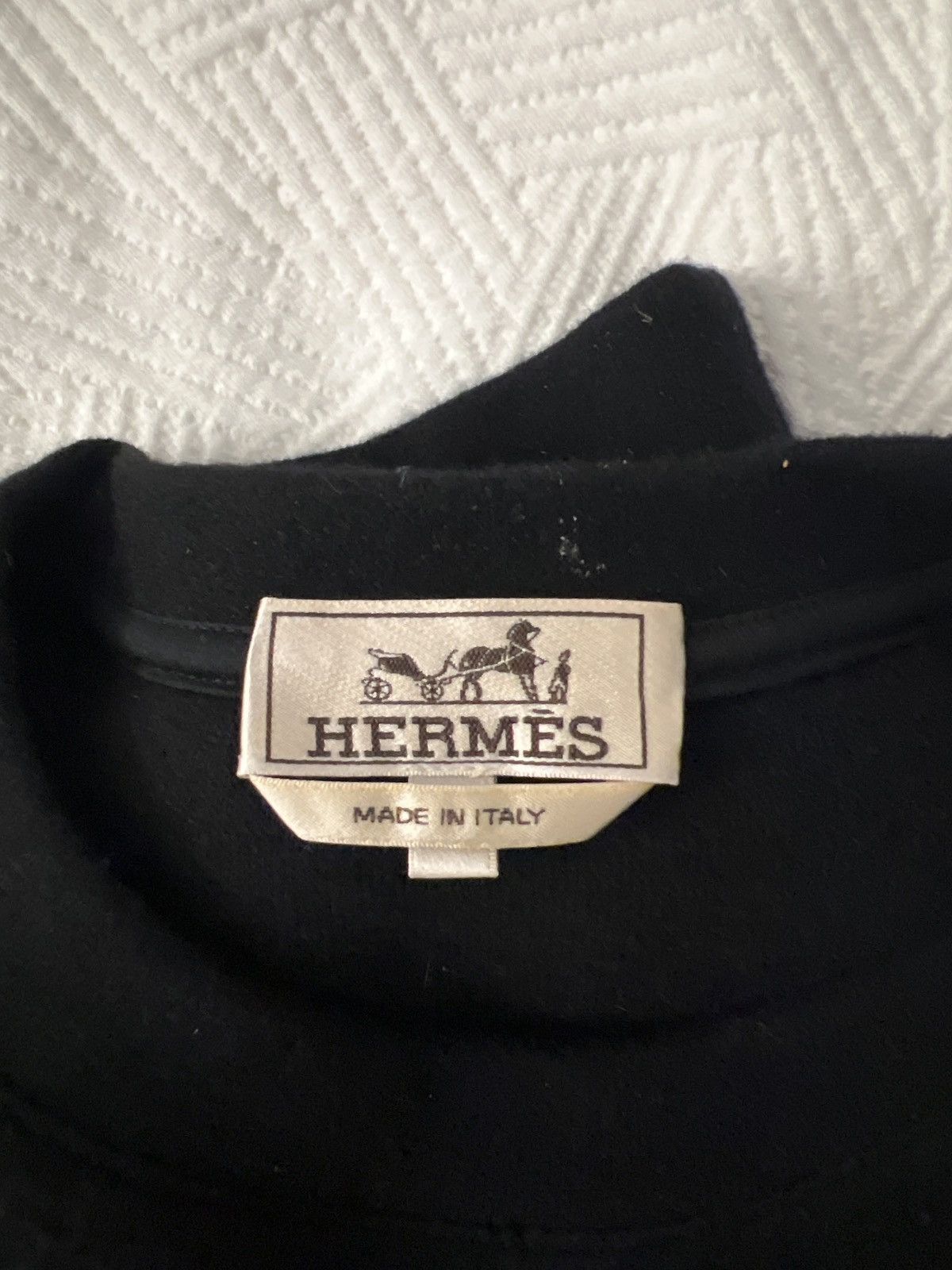 Hermes Runway Cashmere Wool Pullover Sweater Leather Accents Size US XL / EU 56 / 4 - 7 Thumbnail