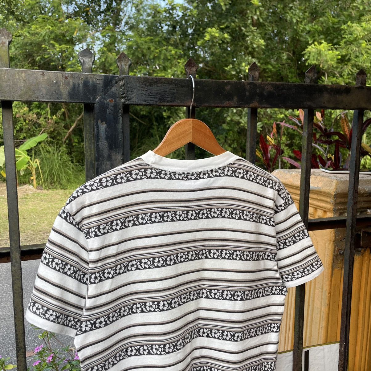 Ocean Pacific 🔥Vintage 90s Ocean Pacific Striped Motive Flower Surf Tee Size US M / EU 48-50 / 2 - 3 Thumbnail