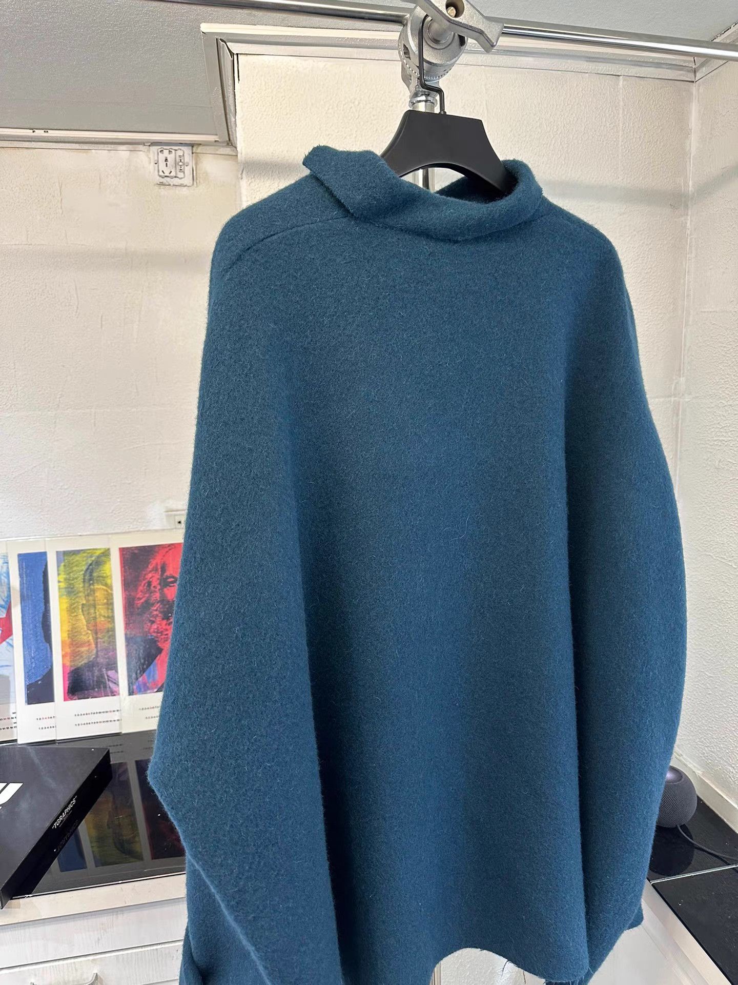 Raf Simons Raf Simons 21AW Wool Blend Pullover Triangle Collar Coat K20 Size S / US 4 / IT 40 - 6 Thumbnail