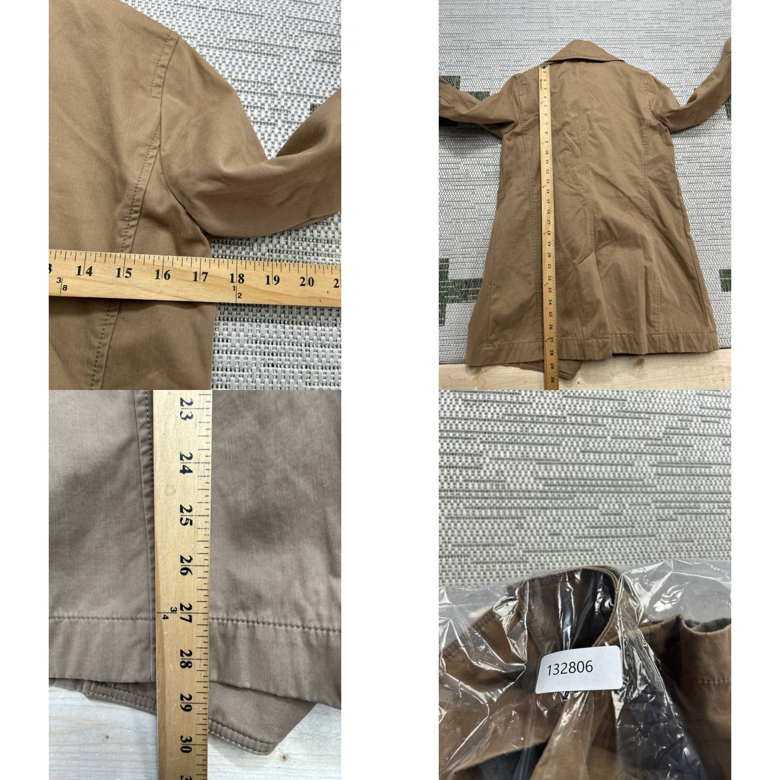 J.Crew VINTAGE J.Crew Overcoat Coat Womens 2 Brown Cotton Canvas Wool Insulation Winter Fall Regular Dry Clean Only Mens Womens Size XS / US 0-2 / IT 36-38 - 8 Thumbnail
