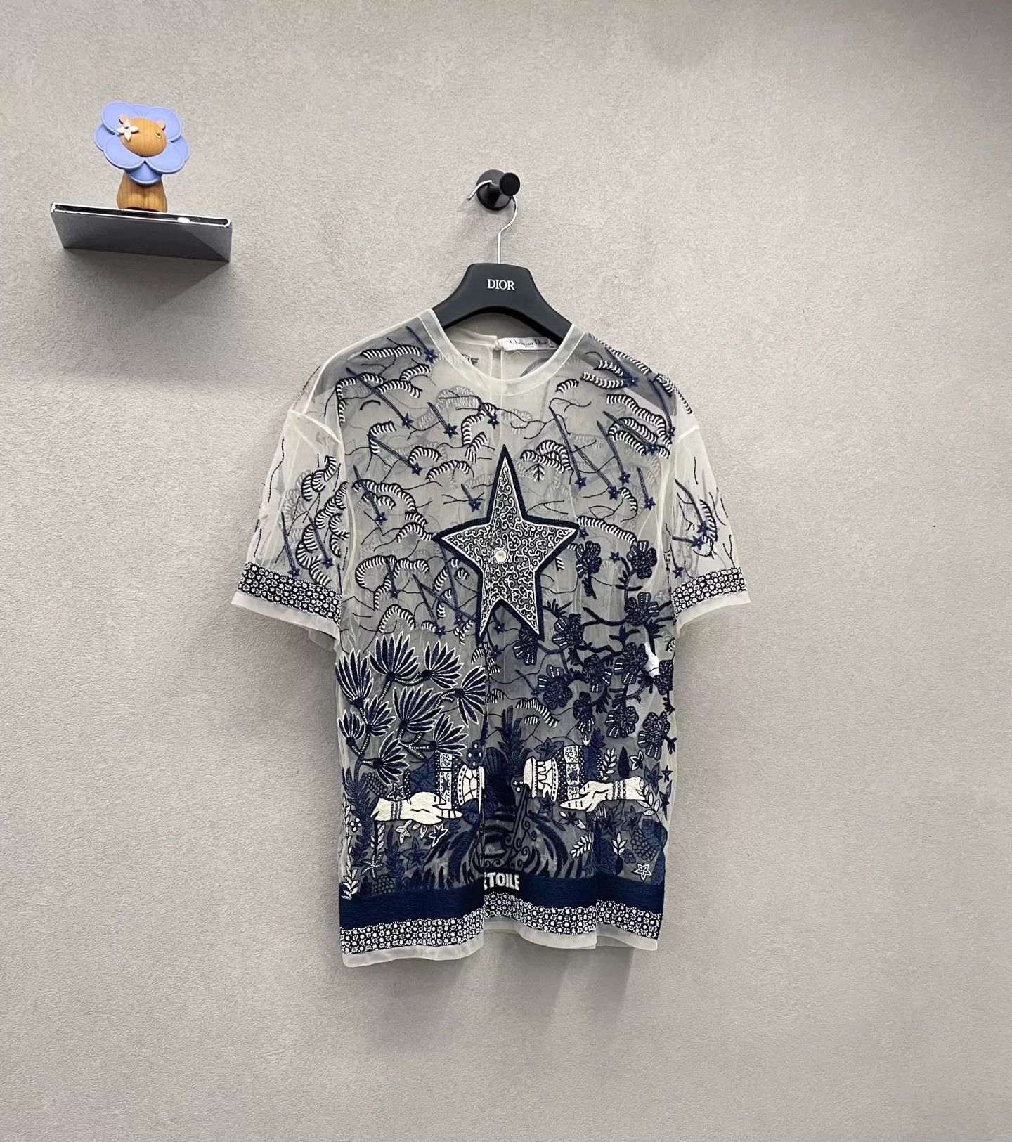 Dior Dior Tulle Embroidered Printed Short Sleeve Tee Vintage 4 Size XS / US 0-2 / IT 36-38 - 3 Thumbnail
