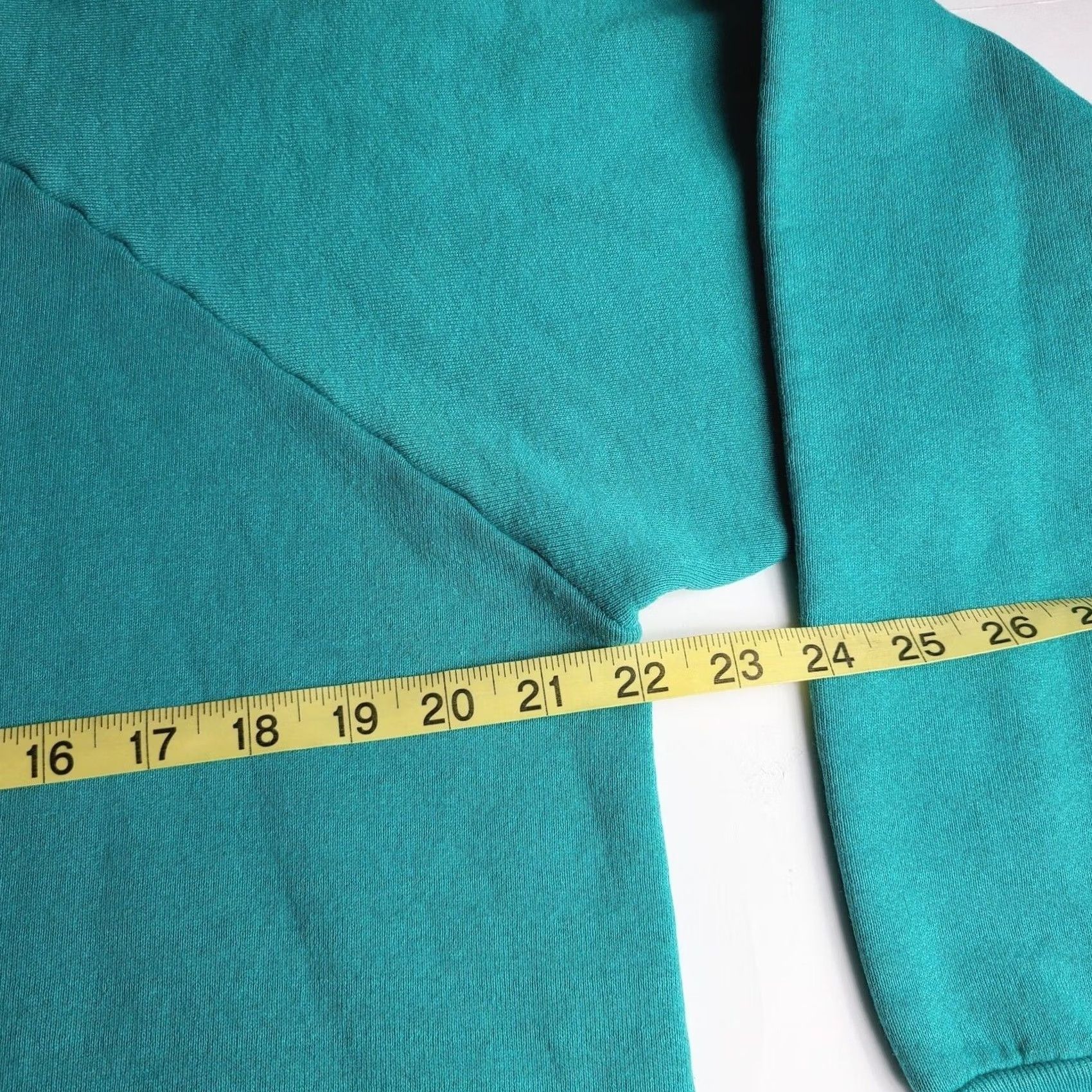 Fruit Of The Loom VINTAGE Fruit of the Loom Crew Neck Sweater Men XL Turquoise Aqua 1990s Solid Knit Pullover Shirt Size XL Mens Size US XL / EU 56 / 4 - 4 Thumbnail