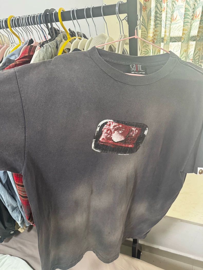 Saint Michael Saint Michael Grey printed short sleeves on the back Size US L / EU 52-54 / 3 - 1 Thumbnail
