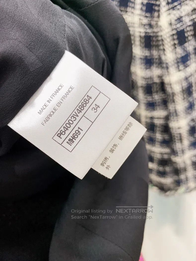 Chanel Chanel 18S Waterfall Series Runway Blue and White Plaid Gr Size XS / US 0-2 / IT 36-38 - 6 Thumbnail