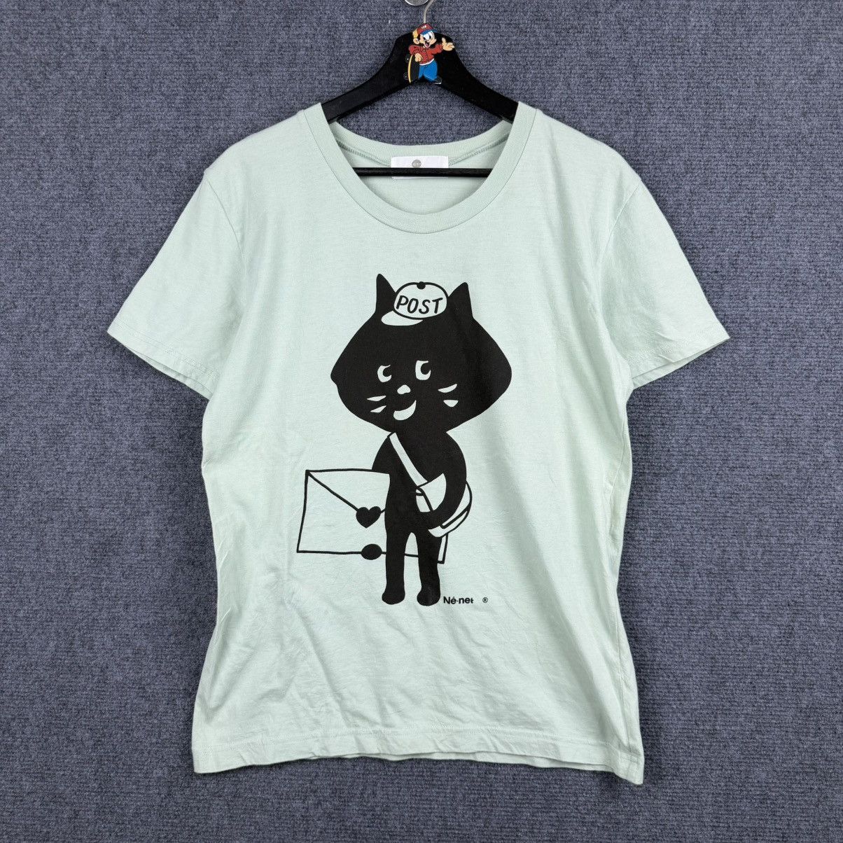 Ne-Net Vintage Né-net "Nya" Postman Cat Graphic Tee Size US M / EU 48-50 / 2 - 1 Thumbnail