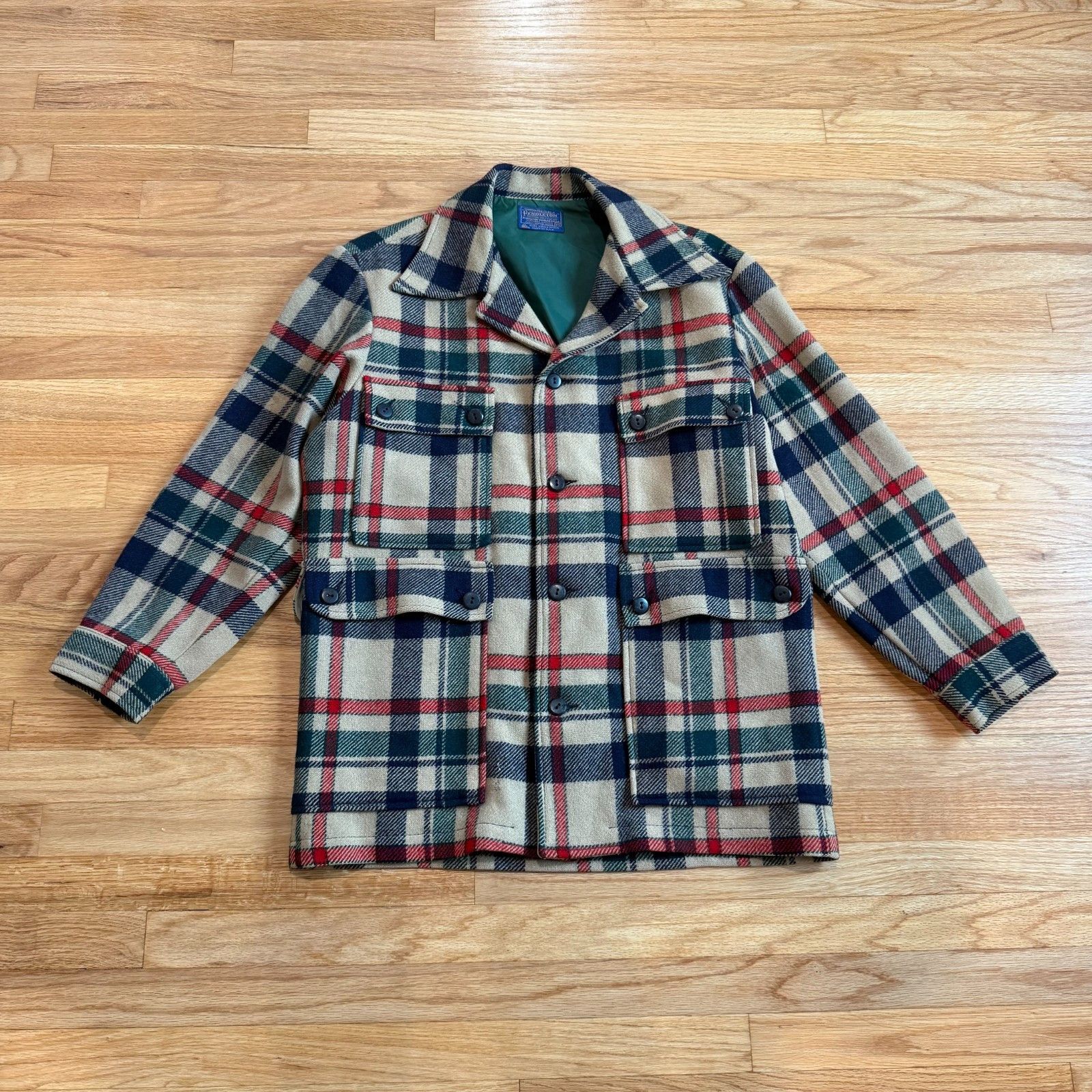Pendleton Vintage 1070's Wool Pendelton Heavyweight Wool Coat Size US M / EU 48-50 / 2 - 1 Thumbnail