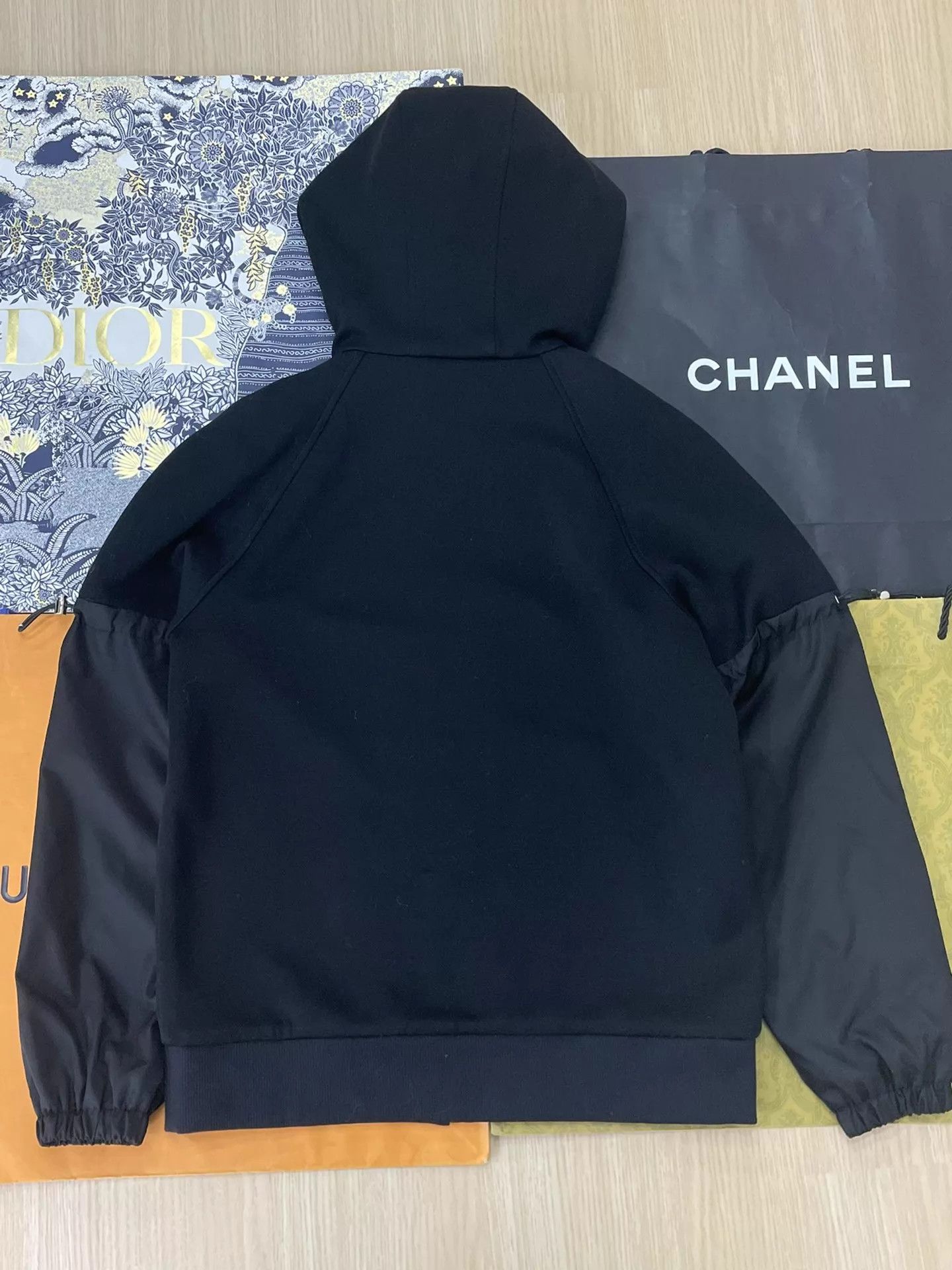 Prada Prada Black Triangle Logo Colorblock Hooded Jacket XS Size XS / US 0-2 / IT 36-38 - 3 Thumbnail