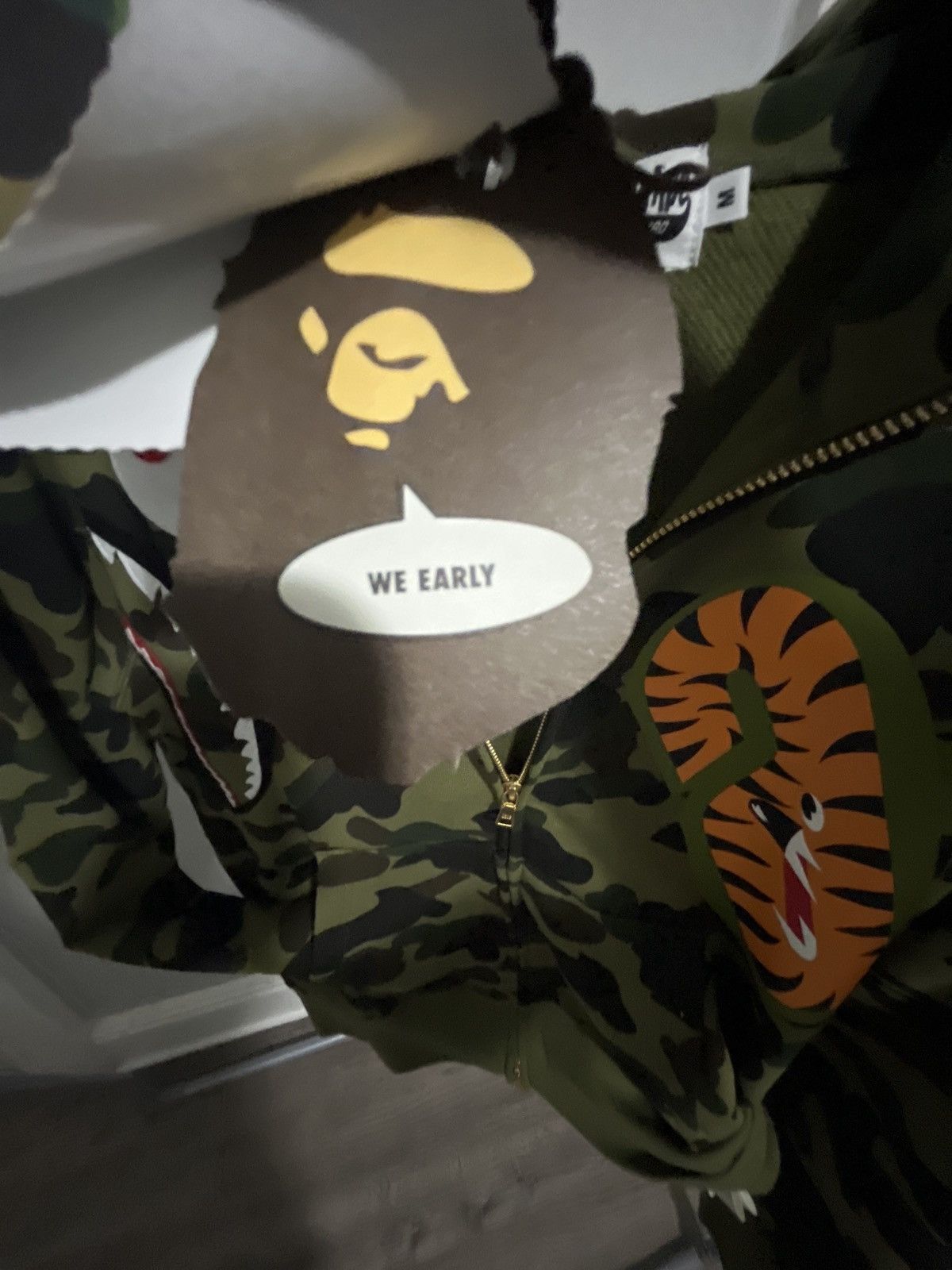 Bape 1st Camo Shark Full Zip Hoodie Size US M / EU 48-50 / 2 - 11 Thumbnail