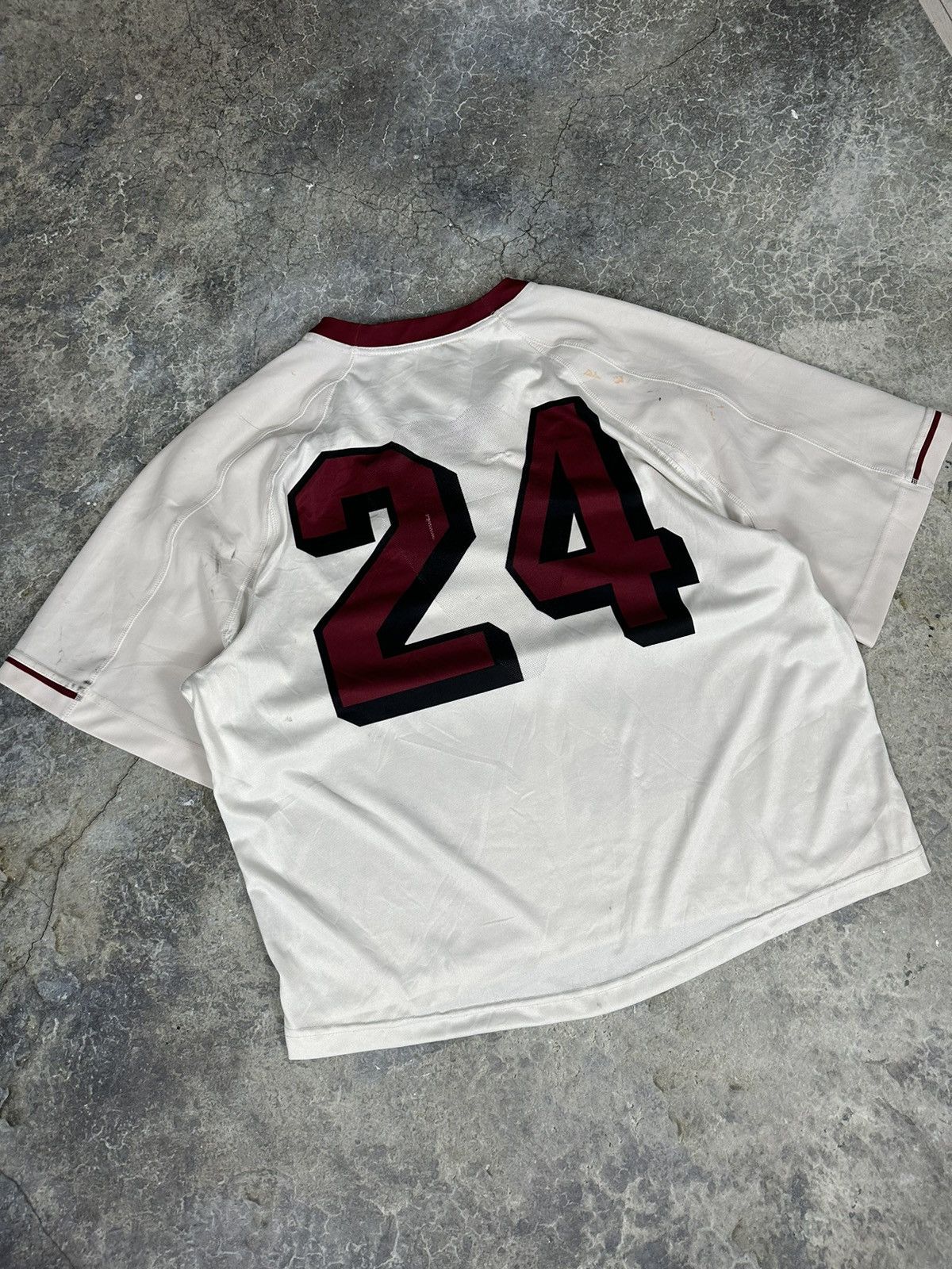 Nike × Vintage Vintage Distressed Cropped Nike Football Jersey Size US XL / EU 56 / 4 - 6 Thumbnail