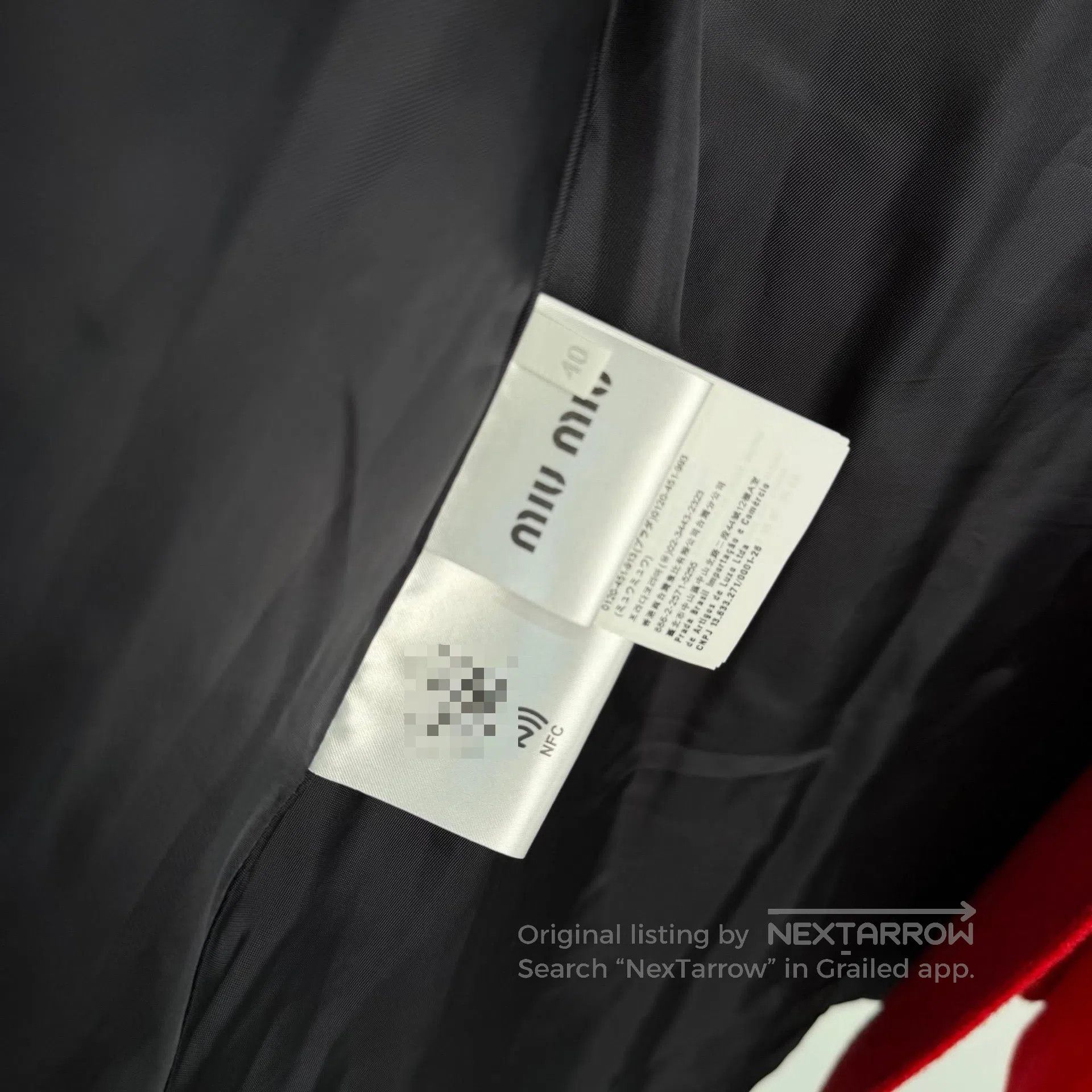 Miu Miu Miu Miu Red Christmas Atmosphere Lapel Double Breasted Woo Size S / US 4 / IT 40 - 6 Thumbnail