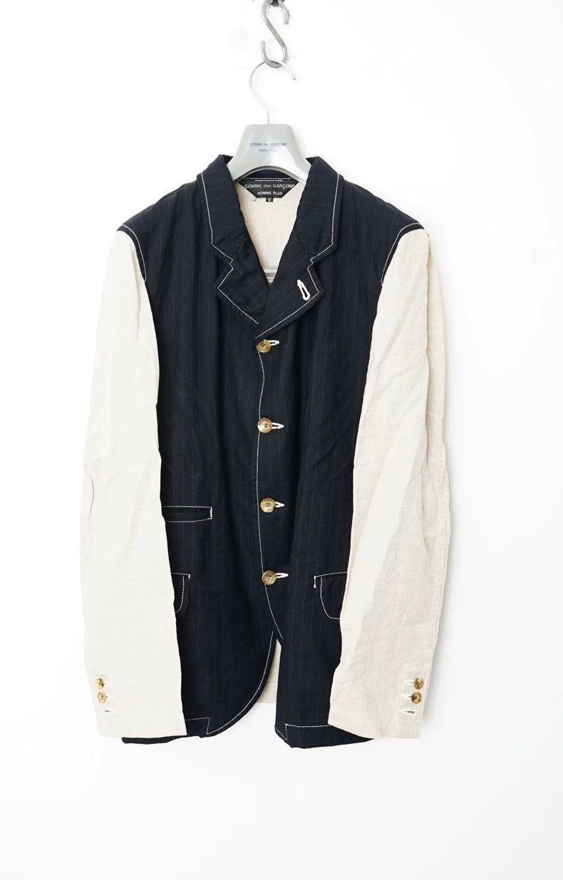 Comme des Garcons Comme Des Garcons Wool paneled midi jacket Size US M / EU 48-50 / 2 - 1 Thumbnail