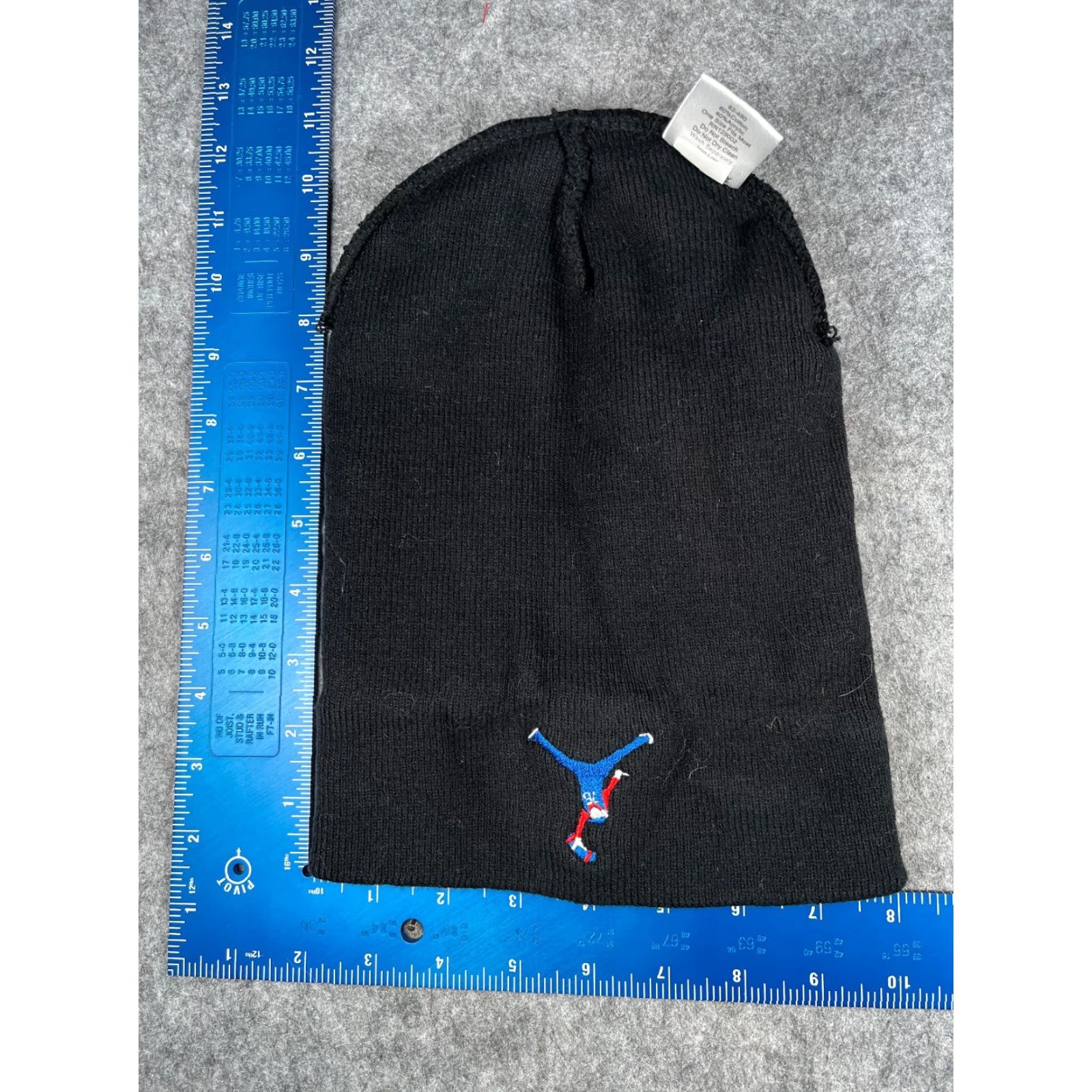 Vintage OTTO Sixth Man Jumpin' Towel Beanie Toque Knit Adult One Size Black Beanie Mens Size ONE SIZE - 5 Thumbnail