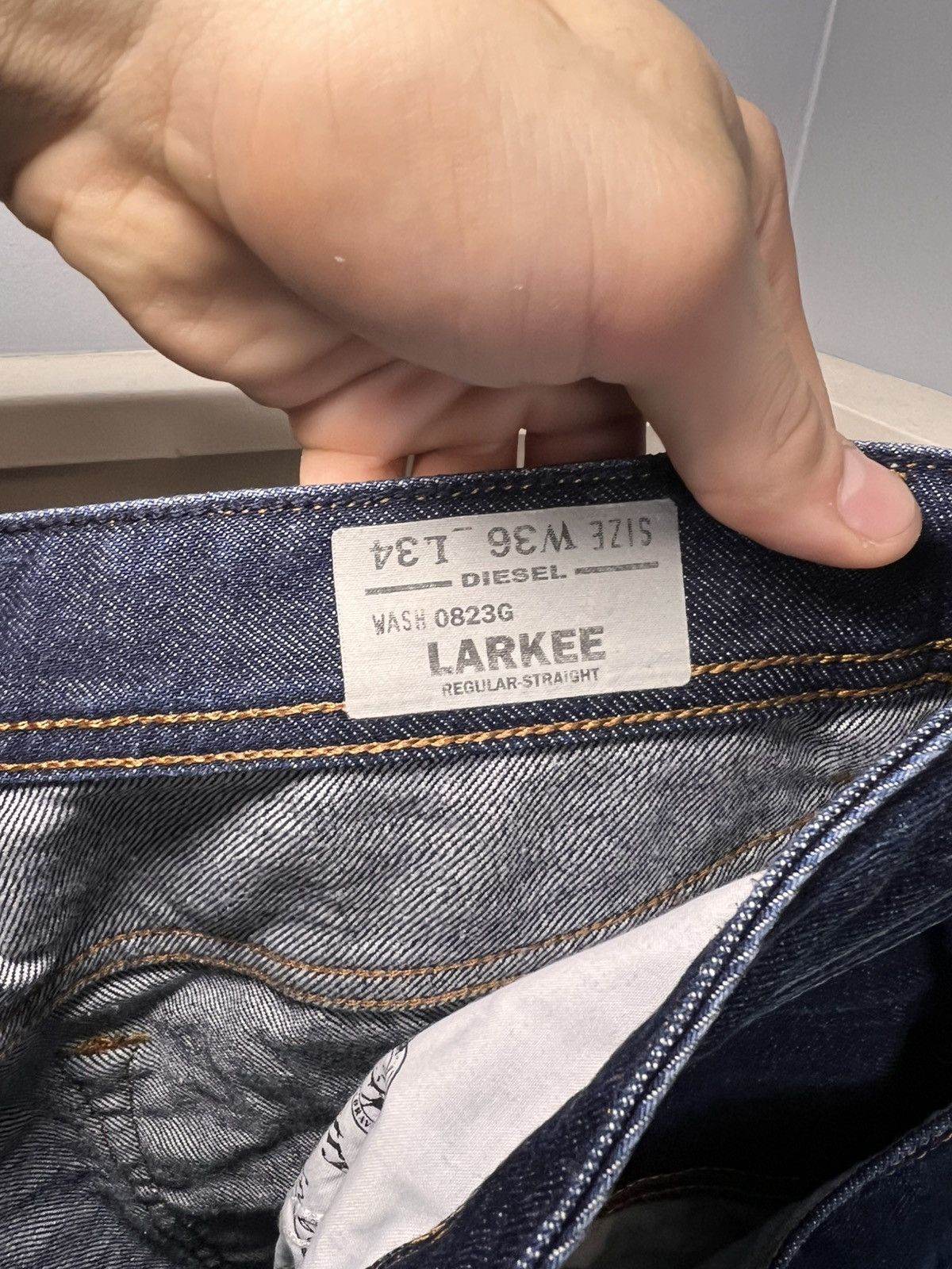 Diesel Vintage Diesel “Larkee” straight cut faded blue denim jeans Size US 36 / EU 52 - 7 Thumbnail