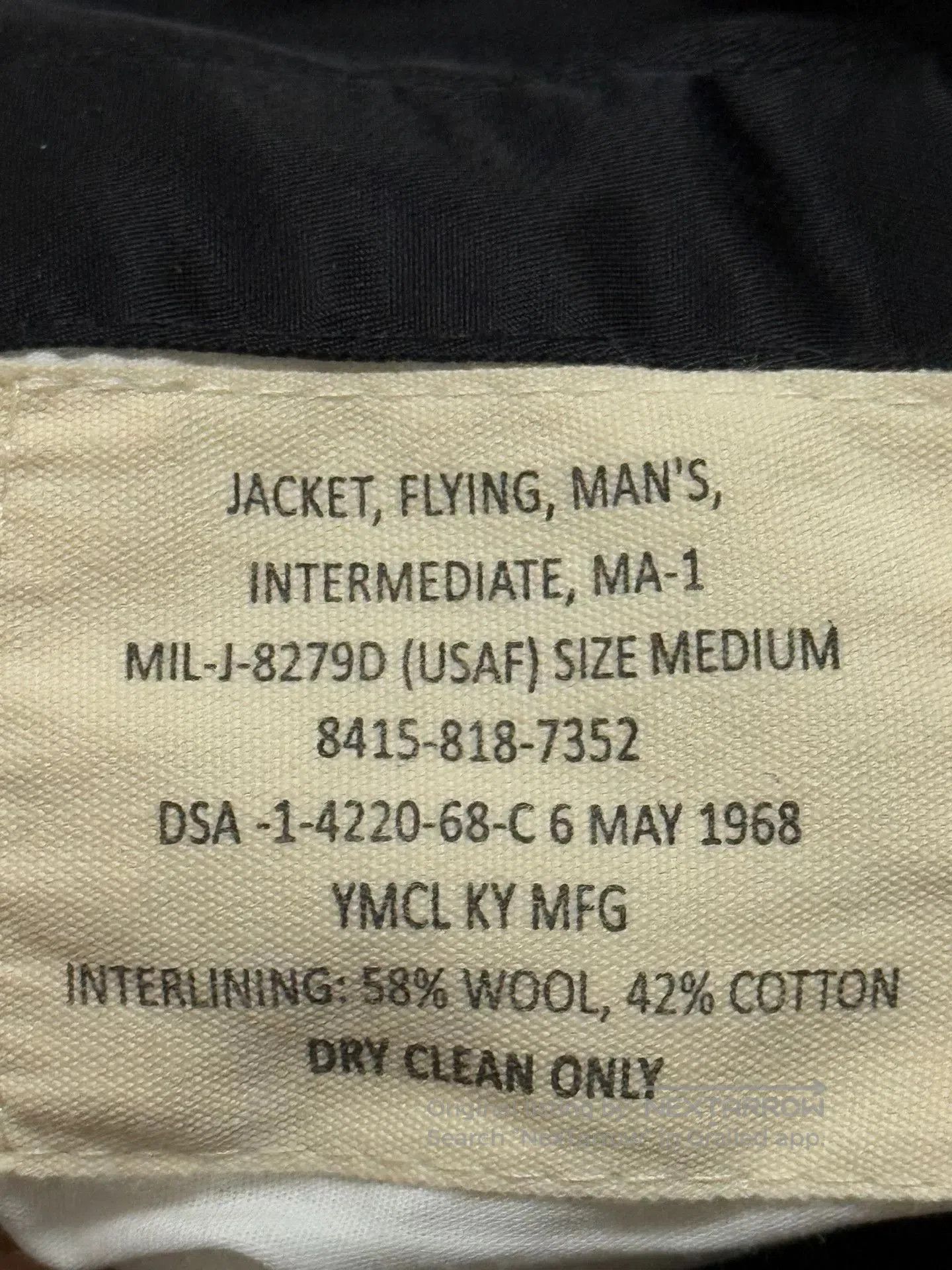 Japanese Brand Two-Tone MA-1 Flight Jacket. Size US M / EU 48-50 / 2 - 5 Thumbnail