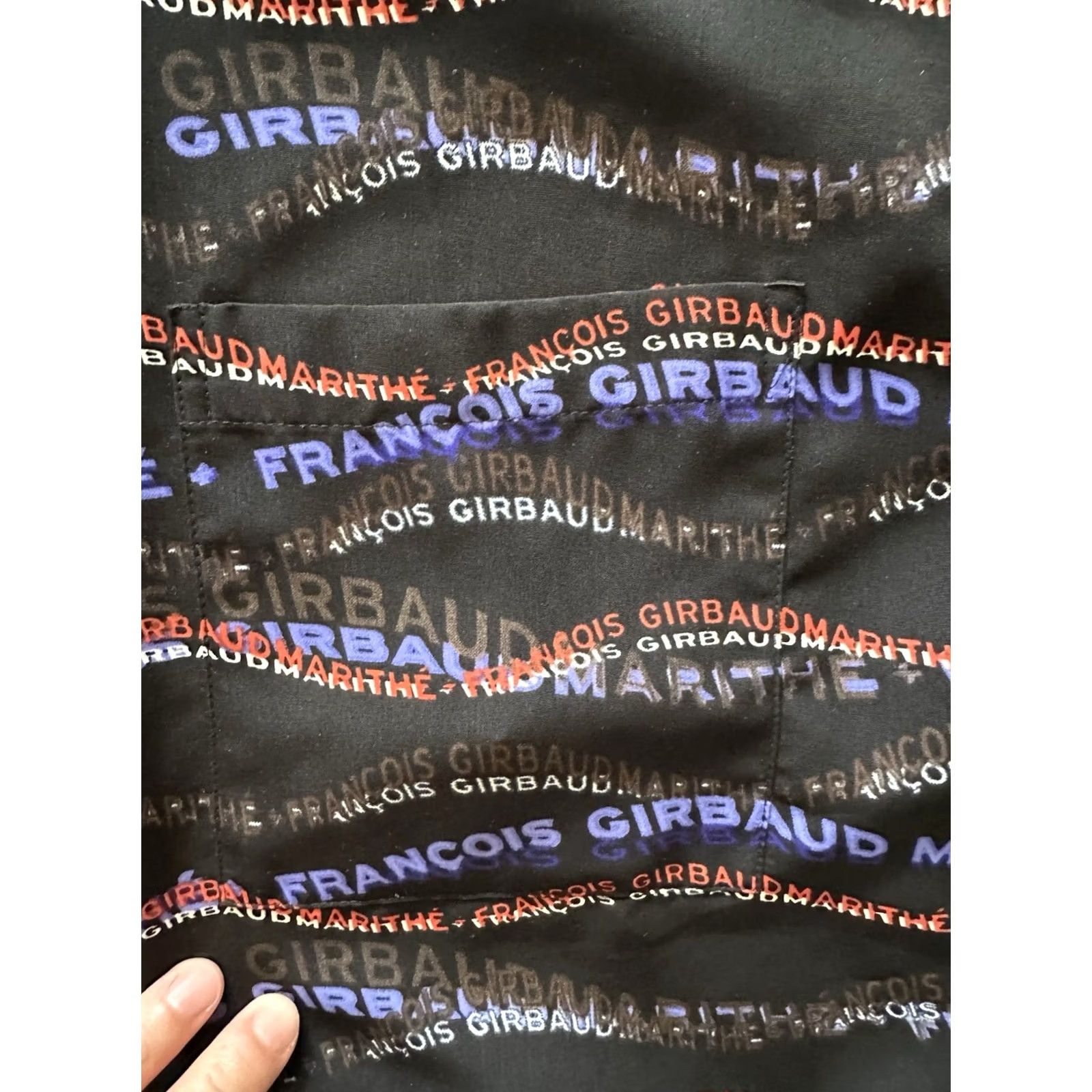 Vintage VTG 90s Le Jean De Marithe Francois Girbaud Shirt Size L AOP Spellout Button Up Size US L / EU 52-54 / 3 - 3 Thumbnail