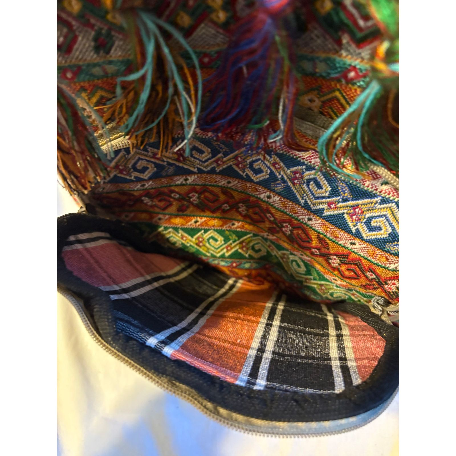 Other Handmade Tapestry Backpack Boho Woven Multicolor Tribal Bag Size ONE SIZE - 4 Thumbnail