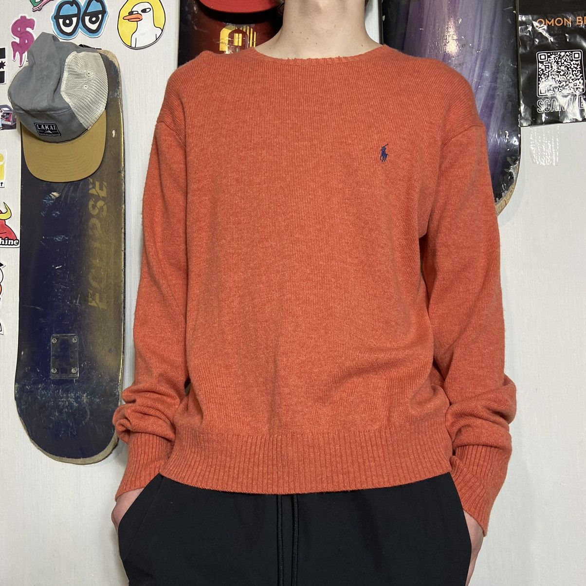 Japanese Brand × Polo Ralph Lauren × Vintage 📌 Vintage Polo Ralph Lauren Carrot Wool Sweater Size US L / EU 52-54 / 3 - 5 Thumbnail