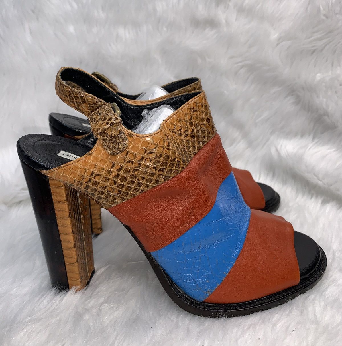 Dries Van Noten Dries Van Noten Snake Skin Heels Size US 9.5 / IT 39.5 - 4 Thumbnail