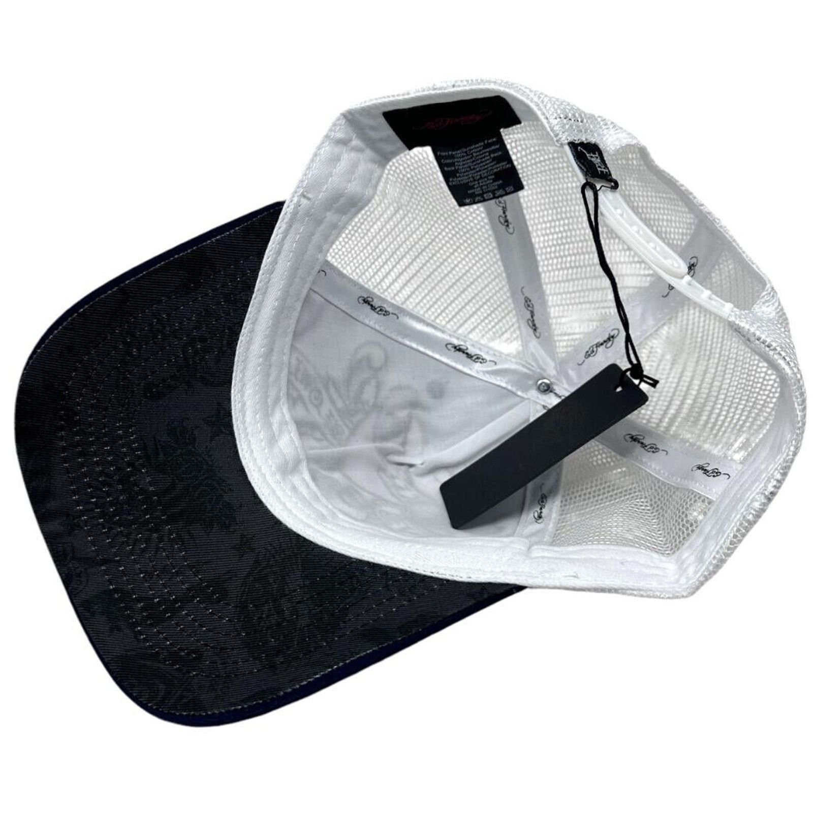 Ed Hardy Ed Hardy Trucker Hat Embroidered Heart Skull Snapback Cap Size ONE SIZE - 5 Thumbnail