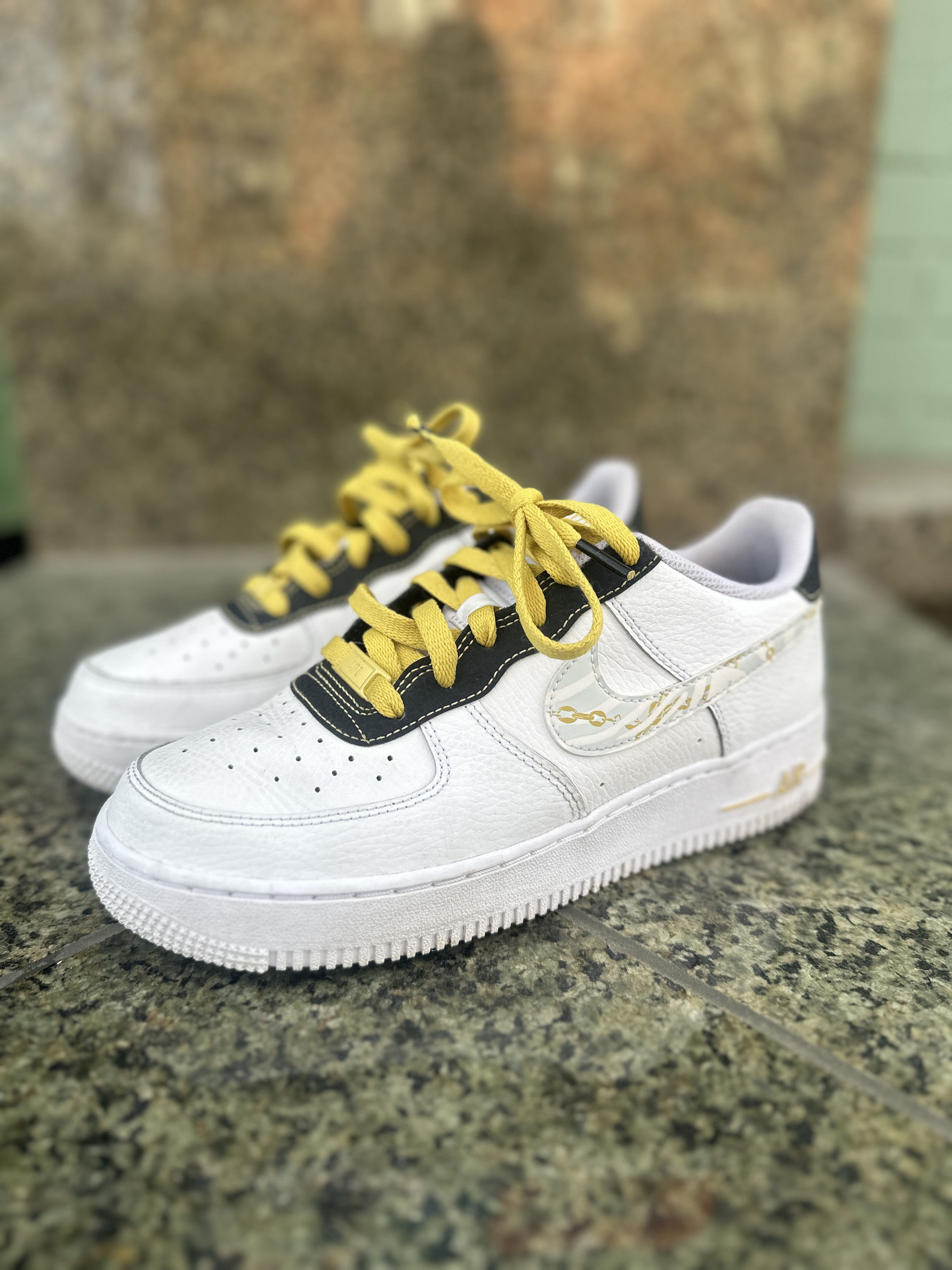 Nike Air Force Ones - Zebra Gold Link - US 6y Size US 6 / EU 39 - 2 Thumbnail