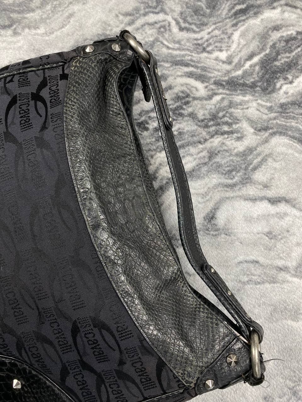 Just Cavalli Just Cavalli Leather Handbag Women Black Size ONE SIZE - 9 Thumbnail