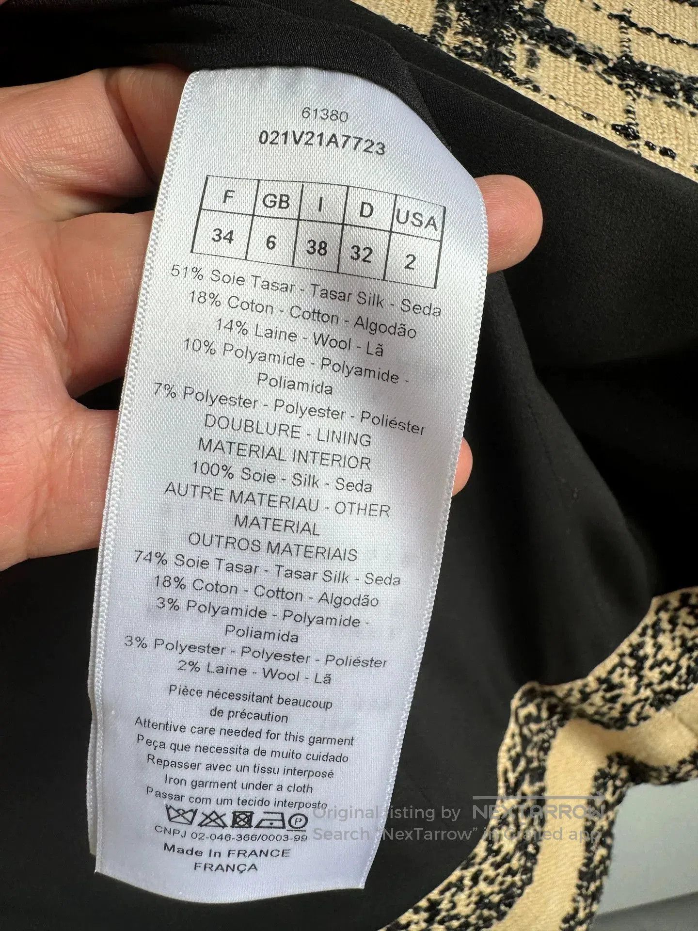 Dior Dior Tweed Check Blazer. Size XXS / US 00 / IT 34 - 5 Thumbnail