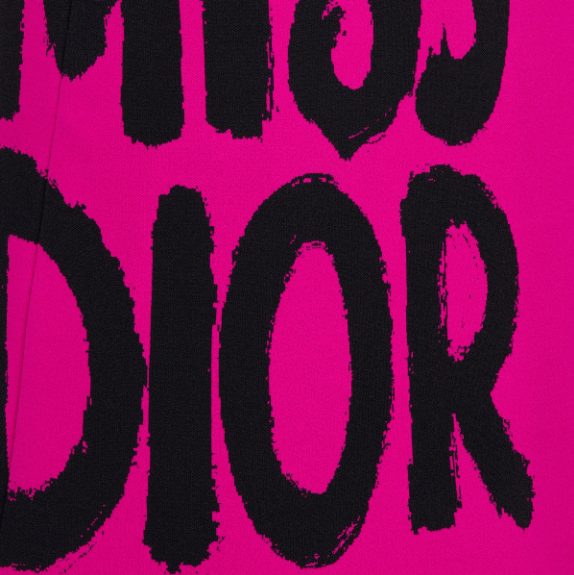 Dior o1w1db11225 454J05 Flared Mini Skirt in Fuchsia/Black Size 26" / US 2 / IT 38 - 3 Thumbnail