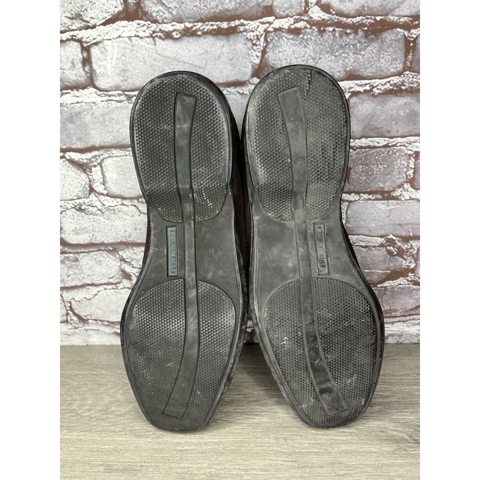 Bruno Magli Bruno Magli Brown Suede Leather Loafers Slip On Dress Shoes Size US 11.5 / EU 44-45 - 8 Thumbnail