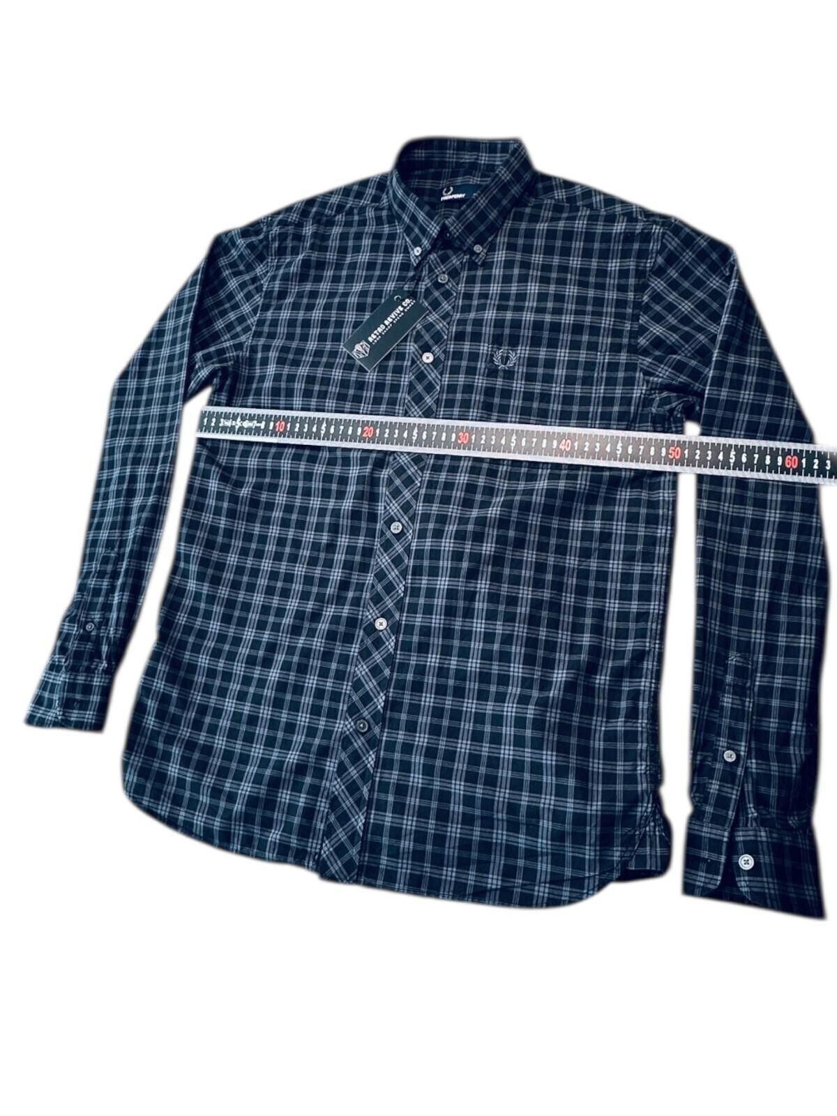 Fred Perry Fred Perry Shirt Men's UK Size M Black Check Embroidered Size US M / EU 48-50 / 2 - 8 Thumbnail