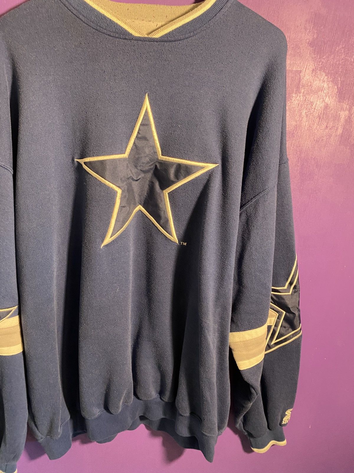 Starter Vintage 90s Starter Dallas cowboys big star crewneck Size US XXL / EU 58 / 5 - 3 Thumbnail