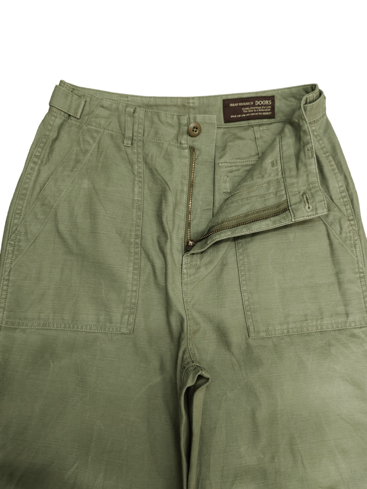 General Research Loose Baggy Pants Urban Research Doors Wide Leg Fatigue Size US 27 - 6 Thumbnail