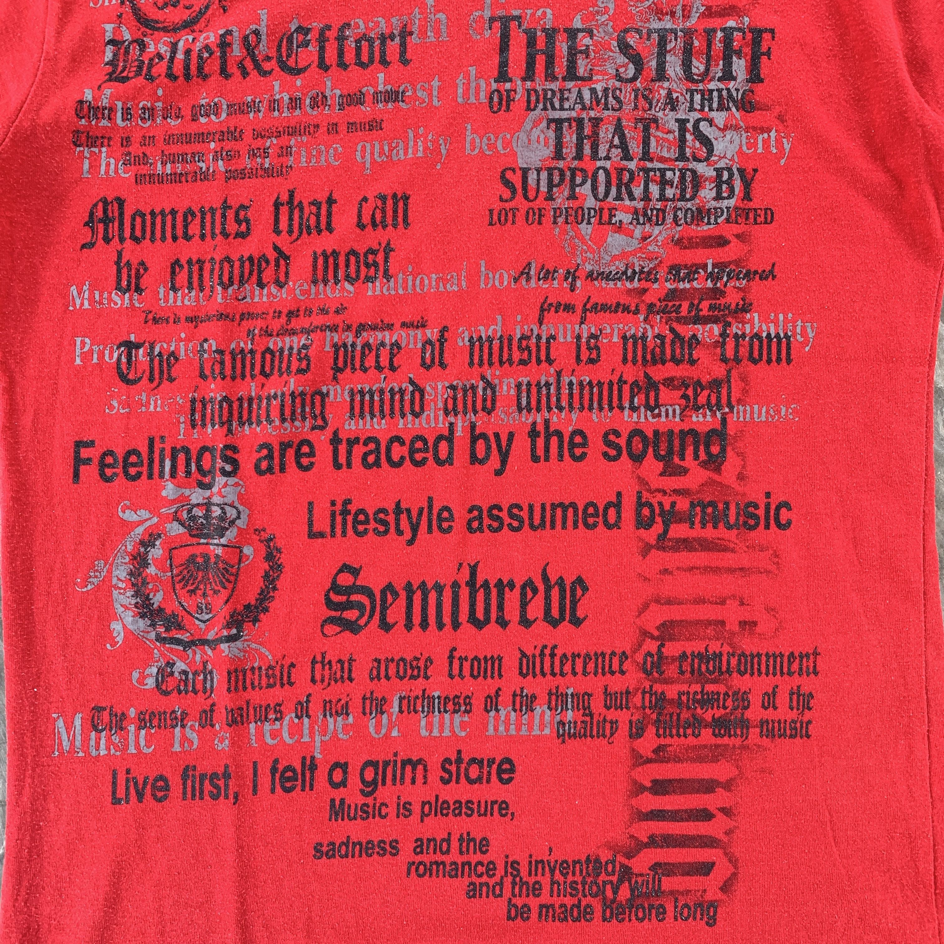 Japanese Brand Original Remake Gear Poem Gothic Vkei KMRII LGB Style Tshirt Size US M / EU 48-50 / 2 - 3 Thumbnail